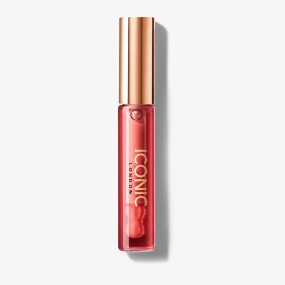 Iconic London Lustre Lip Oil in One to Watch treatment, gloss, plumps NEW - Picture 6 of 6